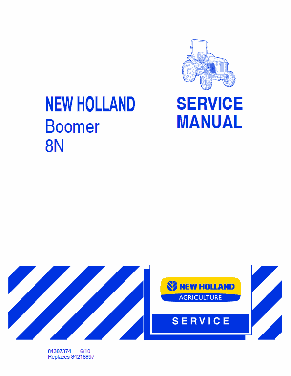 New Holland Boomer 8n Tractor Service Manual