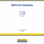 New Holland T1254b, T1404b Tractor Service Manual