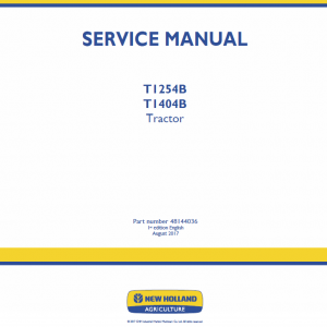 New Holland T1254b, T1404b Tractor Service Manual