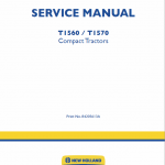New Holland T1560, T1570 Tractors Service Manual