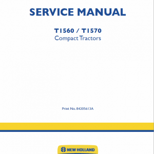 New Holland T1560, T1570 Tractors Service Manual