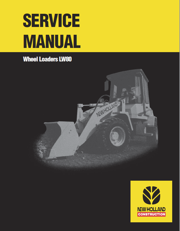 New Holland Lw80 Wheel Loaders Service Manual