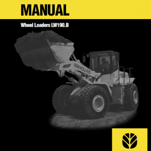 New Holland Lw190.b Wheel Loaders Service Manual