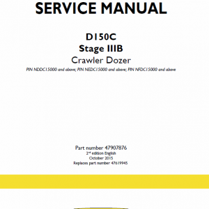 New Holland D150c Stage 3b Crawler Dozer Service Manual