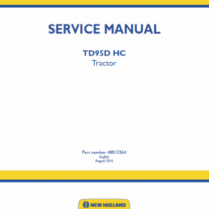 New Holland Td95d Hc Tractor Service Manual