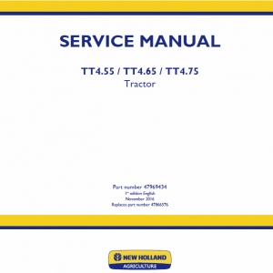 New Holland Tt4.55, Tt4.65, Tt4.75 Tractor Service Manual