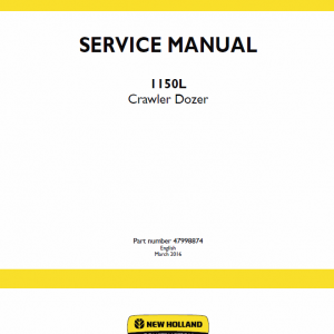 New Holland 1150l Crawler Dozer Service Manual