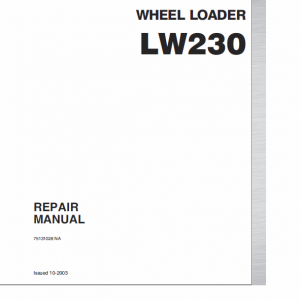 New Holland Lw230 Wheel Loader Service Manual