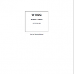 New Holland W190c Wheel Loader Service Manual