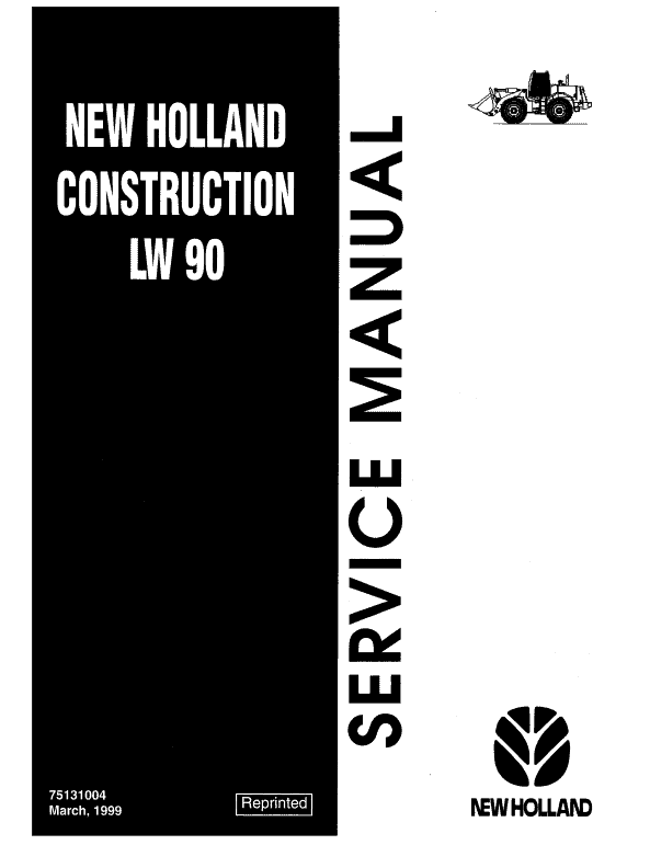 New Holland Lw90 Wheel Loader Service Manual