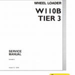 New Holland W110b Tier 3 Wheel Loader Service Manual