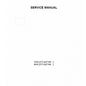 New Holland 7630, 8030 Tractor Service Manual