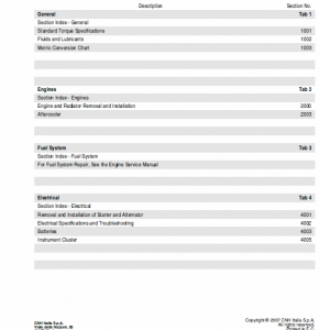 New Holland W270b Wheel Loader Service Manual