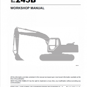 New Holland E215b, E245b Excavator Service Manual