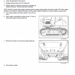 New Holland D125c Tier 2 Crawler Dozer Service Manual