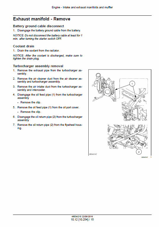 New Holland E215c Evo Excavator Service Manual