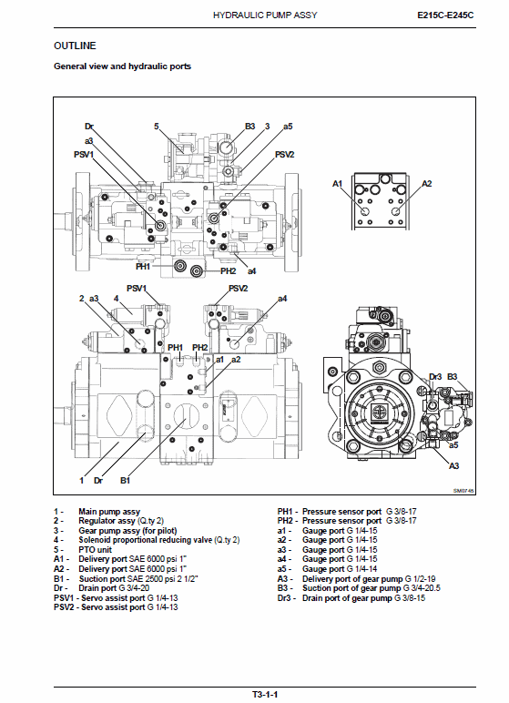 New Holland E215c, E245c Tier 4 Excavator Service Manual