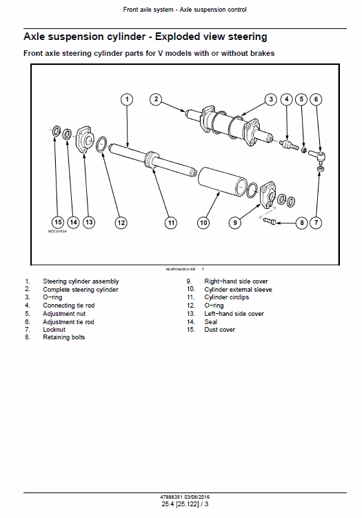 New Holland T4020v, T4030v, T4040v, T4050v, T4060v Tractor Service Manual