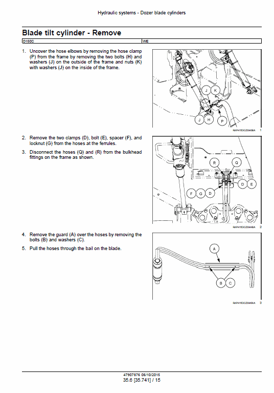 New Holland D150c Stage 3b Crawler Dozer Service Manual