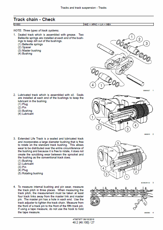 New Holland D150c Tier 2 Crawler Dozer Service Manual