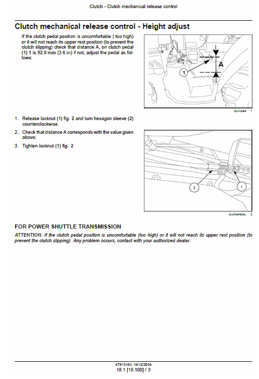 New Holland Td65f, Td75f, Td85f Tractor Service Manual