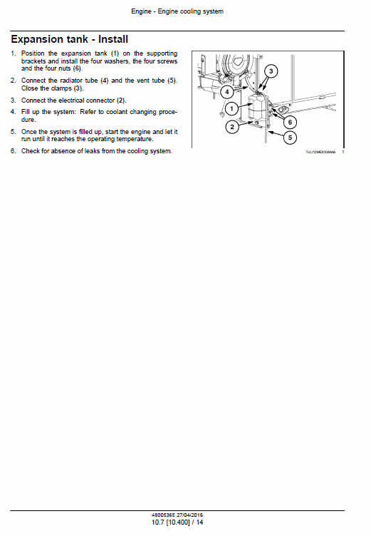 New Holland We170b, We190b Wheeled Excavator Service Manual