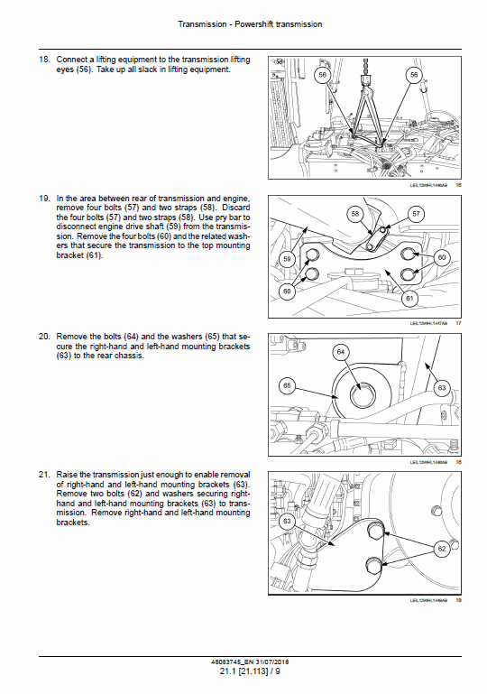 New Holland W190d, W230d Tier 2 Wheel Loader Service Manual