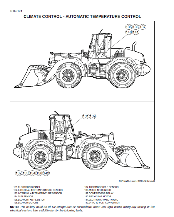 New Holland W170c Tier 4 Wheel Loader Service Manual