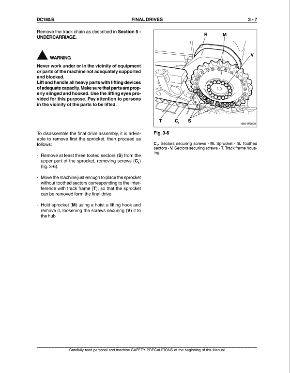 New Holland Dc180.b Crawler Dozer Service Manual