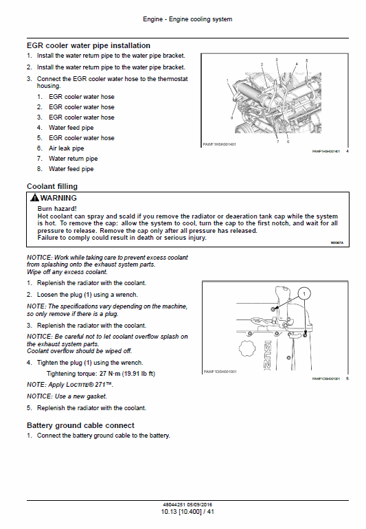 New Holland E485c Evo, E505c Eco Tier 3 Excavator Service Manual