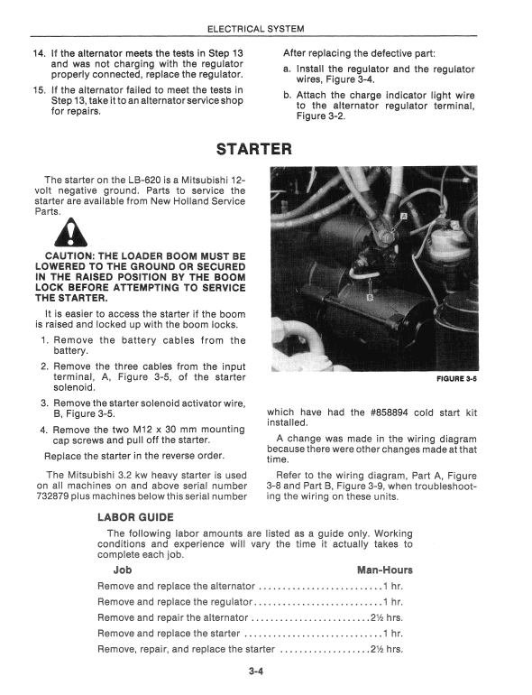 New Holland Lb620 Backhoe Loader Service Manual