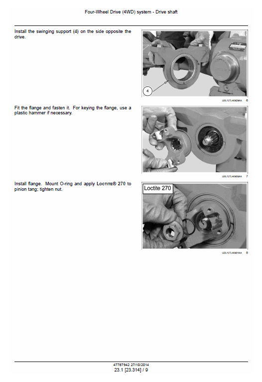 New Holland Lm5020, Lm5030 Tier 3 Telescopic Handler Service Manual