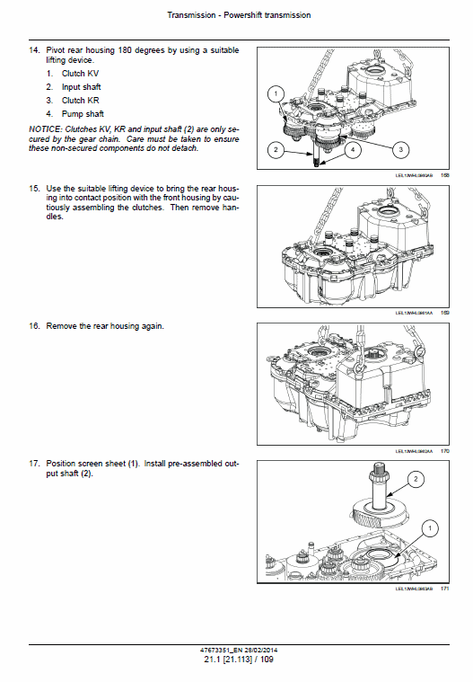 New Holland W190c, W230c Tier 4a Wheel Loader Service Manual