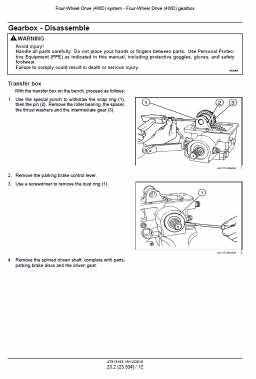 New Holland Td65f, Td75f, Td85f Tractor Service Manual