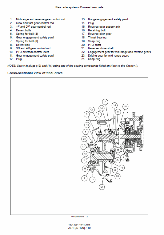 New Holland Td95d Hc Tractor Service Manual