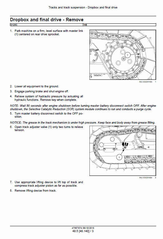 New Holland D125c Stage 3b Crawler Dozer Service Manual