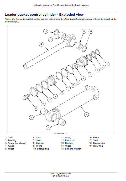 New Holland W110d Tier 4b Wheel Loader Service Manual