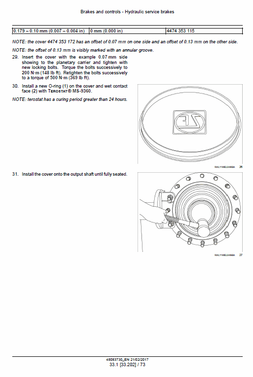 New Holland W130d, W170d Tier 4b Wheel Loader Service Manual