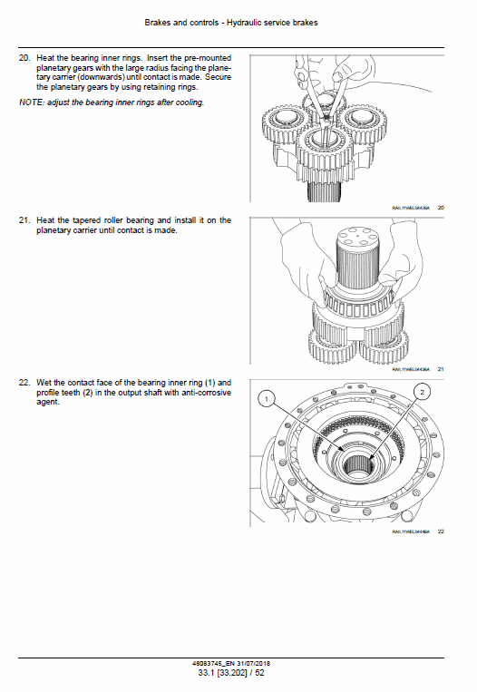 New Holland W190d, W230d Tier 2 Wheel Loader Service Manual