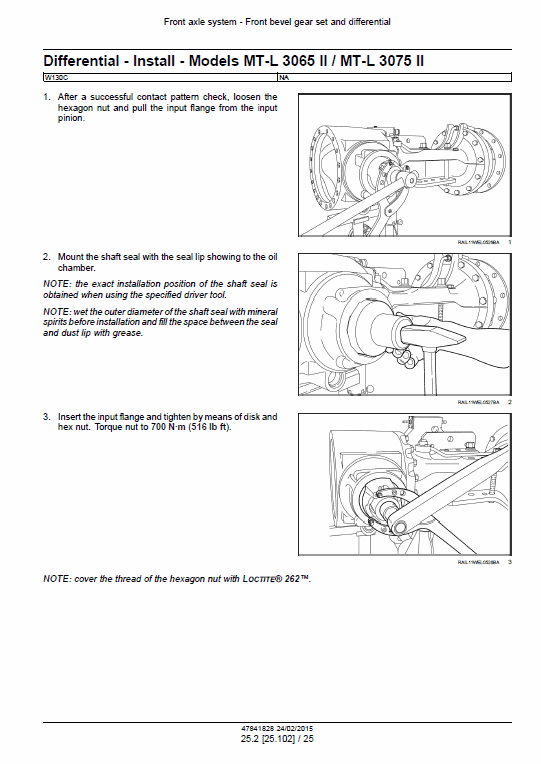 New Holland W130c, W170c Tier 4b Wheel Loader Service Manual