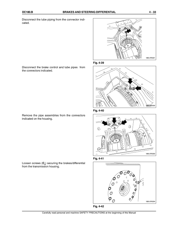 New Holland Dc180.b Crawler Dozer Service Manual