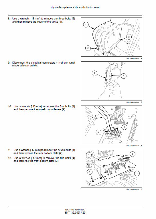 New Holland E17c Mini Excavator Service Manual