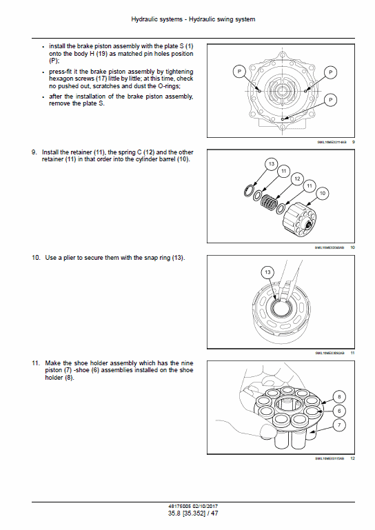 New Holland E30c Mini Excavator Service Manual