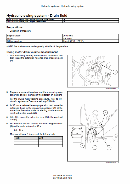 New Holland E145c Evo Excavator Service Manual