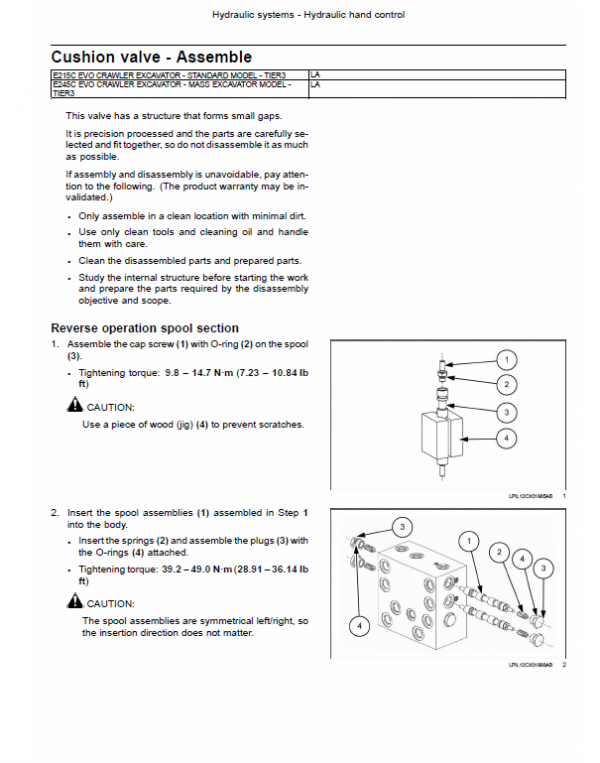 New Holland E245c Evo Excavator Service Manual