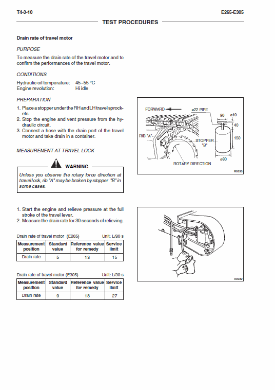 New Holland E265 And E305 Tier 3 Excavator Service Manual