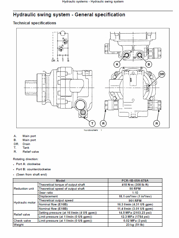 New Holland E16b, E18b Excavator Service Manual