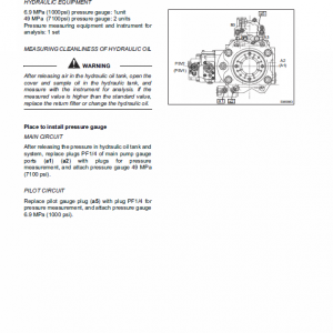 New Holland E215b, E245b Excavator Service Manual