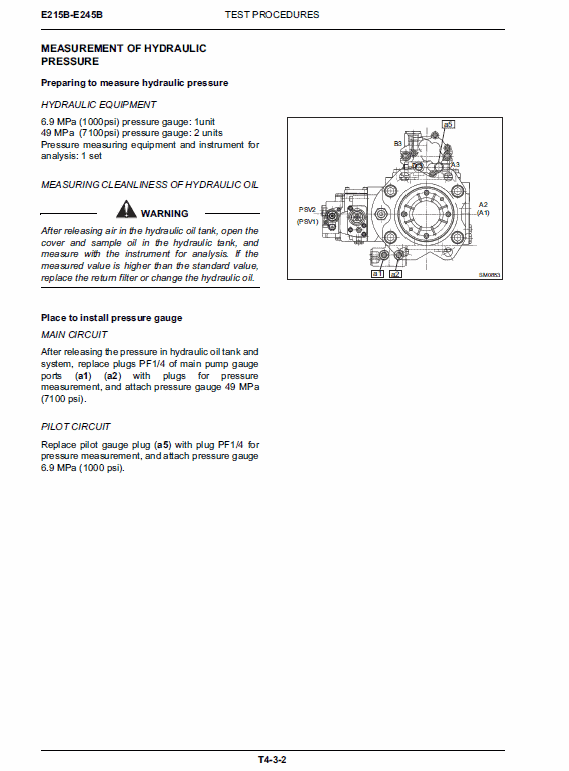 New Holland E215b, E245b Excavator Service Manual