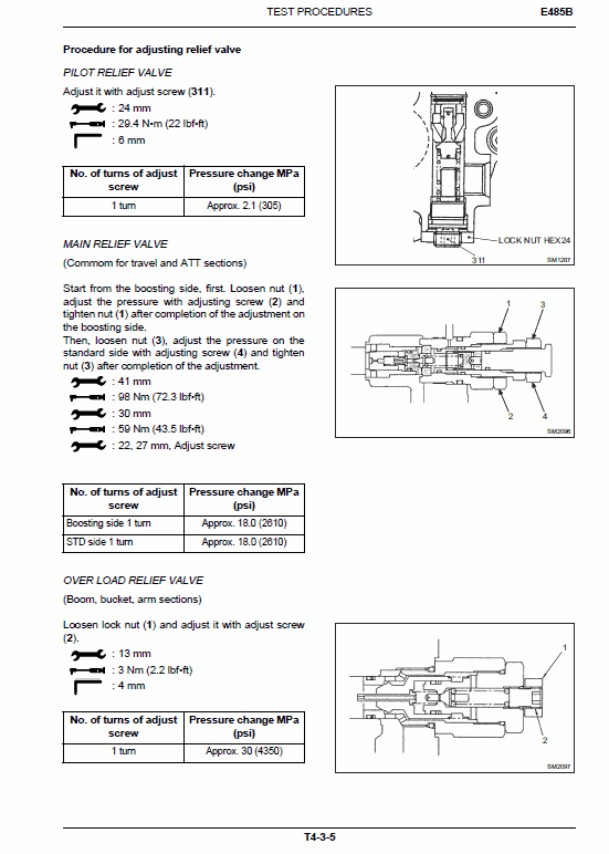 New Holland E485b Rops Excavator Service Manual